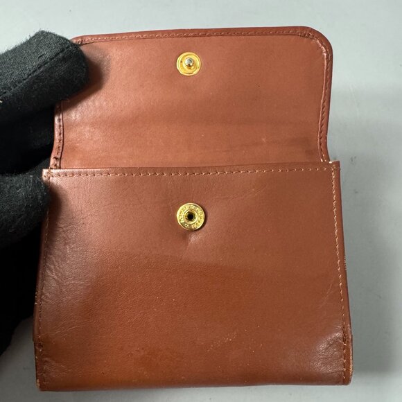 Vintage Coach Tan Leather Small Wallet - Picture 2 of 13
